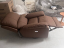 顾家家居（KUKA）智能家居家用真皮电动单椅现代多功能单人沙发A006&A092 升级版A092【咖色】电动带摆转 单人 实拍图