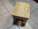 小匠材实木凳子家用客厅矮凳孩子矮款茶几方凳结实小板凳方26*21*25 实拍图