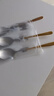 onlycook304不锈钢勺子 不掉色汤勺西瓜勺饭勺长柄甜品勺搅拌勺-主图3只 实拍图