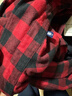 优衣库童装男童女童法兰绒格子衬衫长袖衬衣红色薄外套上衣482995 16 红色 160 实拍图