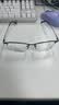 依视路（ESSILOR） 钻晶系列高清耐磨防蓝光近视薄镜片配度数眼镜架男女镜框 金属-半框-2012BK-黑色 镜框+依视路膜岩高清1.60现片 实拍图
