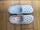 名创优品（MINISO）洞洞鞋男女夏季外穿沙滩凉鞋防滑厚底踩屎感包头凉拖鞋骨白44-45 实拍图