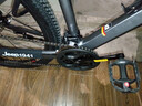 JEEP吉普山地车自行车双碟刹变速减震镁合金成人通勤越野山地车-MX100 薄墨灰【轻量高颜值镁合金车架】 27.5寸（适合身高160-185CM） 24速-日常通勤【加粗减震前叉】 实拍图