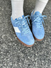 卡帕（Kappa）官方德训鞋男女鞋情侣同款复古低帮板鞋百搭休闲鞋子 品月蓝  40  实拍图