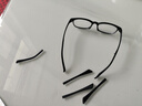 云岛（CLOUHEAD）眼镜腿硅胶套扁孔橡胶脚套硅胶防滑防掉运动脚套防腐蚀不磨皮通用 扁孔8号塑胶脚套（两对发货） 实拍图