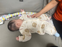 婧麒（JOYNCLEON）新生婴儿衣服秋冬季初生宝宝连体衣纯棉夹棉加厚哈衣爬服冬装 可爱熊 73cm 实拍图