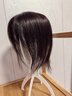 佰丝堂假发女真发中年头顶补发片遮白发增加发量全真人发丝女士长直发 自然色 【中分刘海9*14】 25厘米 实拍图