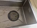 奈田（NTNO）厨房水槽大单槽洗菜盆一体盆304不锈钢加厚5.0压纹耐磨集渣洗碗槽 雅银集渣大单槽+三挡抽拉龙头 80*46cm【台控下水-加厚5.0】 实拍图