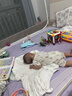 婧麒（JOYNCLEON）新生婴儿衣服a类春秋初生儿宝宝保暖夹棉连体衣贴身打底哈衣 星星小兔 90cm 【1-2岁，体重9.5-13kg】 实拍图