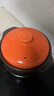康舒（KANGSHU） 大容量砂锅炖锅家用耐高温陶土沙锅明火燃气陶土煲煮粥煲石锅 橙3.3L+1.1L(3-5人)破损补发 实拍图