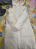 优衣库童装男童女童羽绒大衣/外套夹克保暖厚衣服473308 01 乳白色 140 实拍图