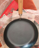 阎铁匠章丘平底煎锅铁锅牛排锅煎蛋锅烙饼锅煎盘少油烟无涂层老式已开锅 木把30CM煎锅 30cm 实拍图