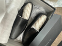 金利来（Goldlion）男鞋一脚蹬豆豆鞋舒适乐福鞋商务休闲皮鞋57101035001A-黑色-40码 实拍图
