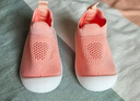 贝比宝宝学步鞋婴儿鞋子软底防滑夏季室内鞋袜家居地板鞋男 珊瑚粉 实拍图