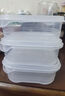 冰箱冻肉分格盒子冷冻收纳盒保鲜盒厨房食物收纳分装盒 1个装【650ml】透明 实拍图
