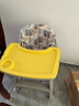 三条小鱼儿童餐椅肯德基宝宝靠背座椅婴幼儿家用吃饭多功能可调节吃饭餐桌 进阶款黄色【餐盘+坐垫+万向轮】 实拍图
