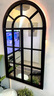法式奶油风拱形复古假门窗玄关隔断铁艺玻璃屏风创意欧式装饰拱门 A款：水纹玻璃/平方价 实拍图