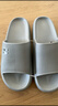 蕉内301H拖鞋男女士浴室洗澡防滑踩屎感情侣家居凉拖鞋抗菌防臭可外穿 【厚底版】浅灰 43-44 实拍图