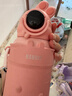一物一造儿童保温杯智能温显大容量水杯子吸管316内底便携小学生幼儿园 粉色【温度显示+防摔杯套+背带】 实拍图