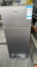 荣事达（Royalstar）小冰箱小型家用出租房双门一级能效宿舍冷藏冷冻两用节能电冰箱 86A158【一级能效】【三天不到1度电】灰 实拍图