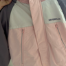 戴维贝拉（DAVE＆BELLA）童装防水衣服男童儿童外套女童秋冬宝宝加绒大童防风衣男孩女棉服 灰粉色DB4224558-T【夹棉加厚】 120 cm（建议身高110-120cm） 实拍图