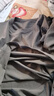 【大牌代工厂出品】纯棉睡衣男女长袖t恤打底衫上衣纯色可外穿 S-281（深灰纯色）长袖男 XL 实拍图