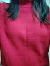 betu百图女装2022冬季新款毛针织衫慵懒风木耳边长袖针织衫2211T35 红色 M 实拍图