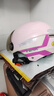 野马（YEMA）3C认证359S电动摩托车头盔男女夏季防晒半盔四季通用安全帽新国标 桃粉花+咖短 实拍图
