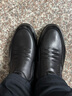 奥康休闲皮鞋男士牛皮气垫减震商务鞋套脚中老年爸爸鞋低帮 黑色套脚 41 实拍图