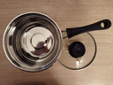 304不锈钢小奶锅宝宝婴儿辅食不粘煮面家用煮奶汤锅电磁炉食品级 304不锈钢奶锅单底 16cm 实拍图