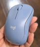 罗技（Logitech）M221 轻音鼠标 无线鼠标 办公鼠标 对称鼠标 带无线微型接收器 雾霭蓝 实拍图
