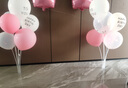 多美忆 生日场景布置女孩生日气球装饰周岁快乐室内布置成人粉色亮片1对 实拍图