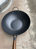 荣事达铁锅章丘老式传统炒菜锅炒锅已开锅无涂层家用不粘锅燃气灶适用 不粘不锈【粘锅包退】平底带盖 36cm 免开锅 实拍图