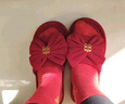 TaTanice结婚拖鞋 新婚情侣亚麻款婚庆新郎新娘红色喜庆陪嫁拖鞋 实拍图