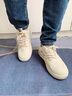 森馬男鞋2025秋季新款休闲百搭小白鞋子男士软底轻便厚底增高板鞋男款 米色 40 实拍图