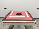 松雀麻将机全自动四口机过山车餐桌两用折叠电动麻将机 21取暖-仿玉牌-粉桌面-白色-原装盖板 实拍图