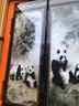 燕云州小屏风摆件仿古漆器办公室书桌摆件开业商务礼品纪念品中式古典传统工艺品中国风特色礼物礼品送老外 大熊猫 实拍图