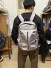 欧伦驰（OULUNCHI）【2026年新款】双肩包男韩版双肩背包男士商务电脑包防泼水书包 灰色 15.6英寸(高44*宽28*厚14cm ) 实拍图