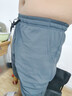 稻草人（MEXICAN）短裤男夏季男士时尚纯色百搭五分裤男装休闲运动沙滩裤 灰色. XL 实拍图