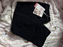 浪莎秋裤男单件纯棉薄款羊毛抑菌护膝男士棉毛裤保暖线裤衬裤黑色 3XL 实拍图
