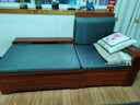 辰娅 沙发 胡桃木实木沙发组合现代中式客厅冬夏两用贵妃储物木家具 五人位+贵妃榻+茶水柜 实拍图