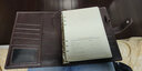 PAPERBOAT真皮笔记本手工活页头层牛皮记事本商务简约高档办公会议记录本公司礼品笔记本手帐封面可定制logo 【A5】商务咖-按扣（软荔纹全牛皮） 实拍图