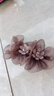 龙姑娘日韩发夹布艺头饰弹簧夹花朵马尾夹成人一字夹发卡清新优雅顶夹女 一字夹香芋紫色 晒单实拍图