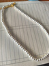 施家高亮珍珠项链女小众轻奢设计高级感复古气质锁骨链毛衣链配饰 5mm白珍珠【单条装】 实拍图