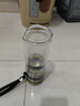 【⭐京东物流配送】大容量茶水分离商务泡茶杯高硼硅双层玻璃水杯 银本色 350ml 实拍图