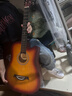 维卡斯（WEIKASI）民谣吉他初学者木吉他单板新手入门练习琴guitar吉它学生男女乐器 38英寸日落色+礼包【初学推荐】 实拍图
