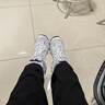 斯凯奇（Skechers）女鞋秋冬小白熊休闲鞋子厚底增高百搭运动软底老爹鞋99999863 白色/海军蓝色/WNV 37.5 实拍图