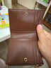 CHARLES&KEITH质感纯色包包女包多卡位短款钱包女士生日礼物CK6-10680907 Chocolate巧克力色 XXS 实拍图