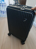 翰采大容量行李箱可上飞机前开盖登机箱小型密码箱旅行箱拉杆箱皮箱 双隔离侧开口【明日达/送上门】尊贵黑 20英寸 【可登机】较小日常不推荐 实拍图