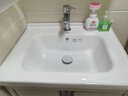 波彼（BOBI）台盆陶瓷一体盆洗手盆单盆阳台浴室柜卫生间半嵌入洗脸面盆池定制 【60*48CM】盆+弹跳下水+防臭管 实拍图